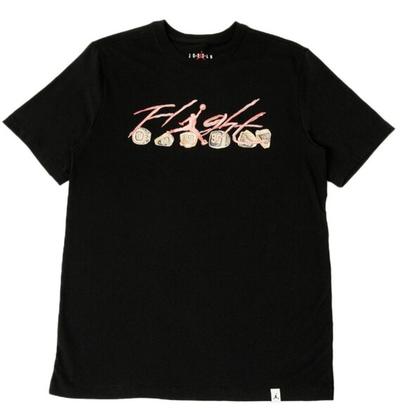 NWT Jordan Flight Essentials Rings Tee FN5966-010 (BLACK) Size Small - Picture 1 of 3
